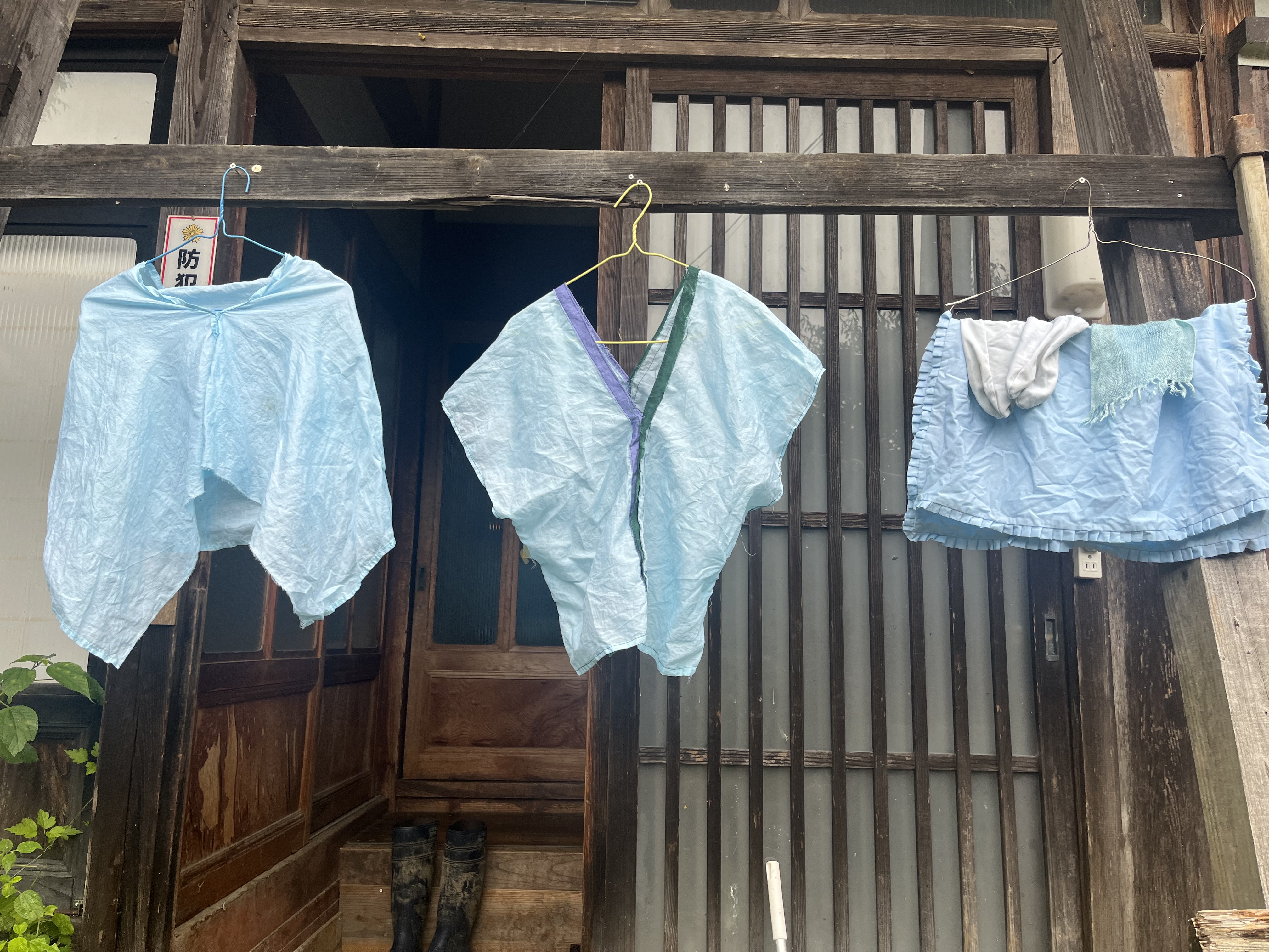 クサギ染の仕上がり例